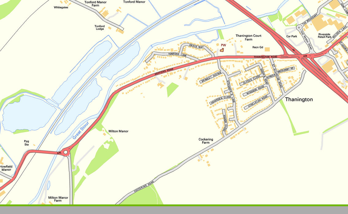 Canterbury Street Map