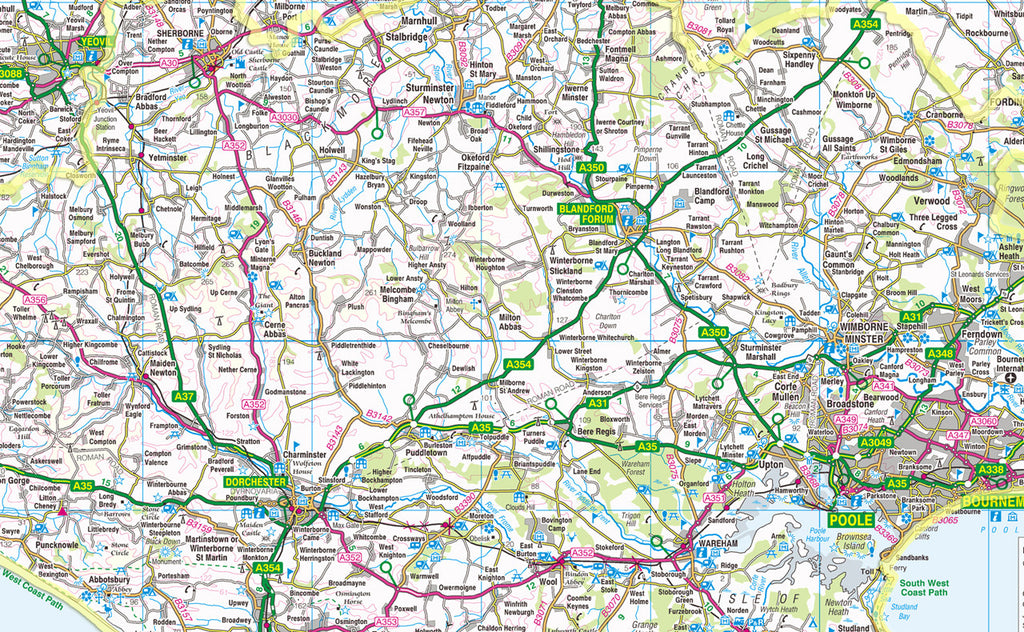 Dorset County Map I Love Maps