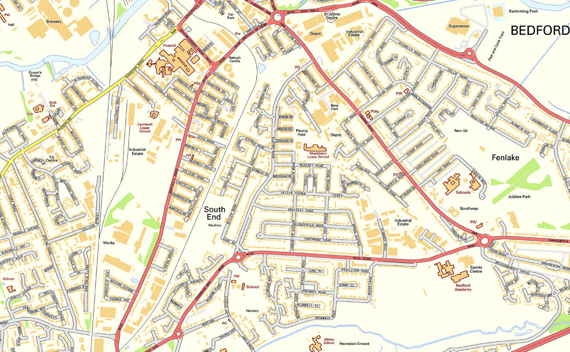 Bedford Street Map