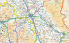 Cumbria, a ceremonial and non-metropolitan county in North West England, UK. It is the third biggest county in the UK.  This map covers the city of Carlisle and towns      Maryport     Workington     Whitehaven     Penrith     Kendal     Ulverston     Barrow-in-Furness