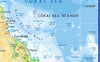 Extract from Australia Physical Map showing the Great Barriet Reef