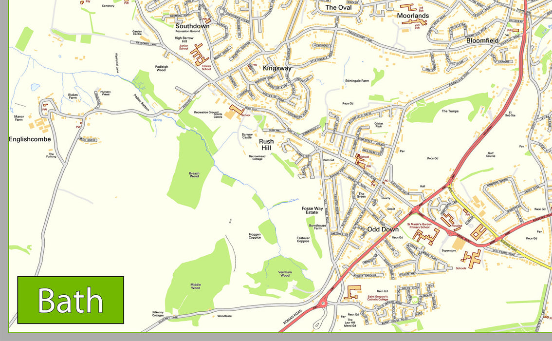 Bath Street Map