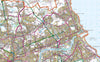 Tyne and Wear, a geographic and ceremonial county in North East England, UK.  This map covers the Districts of:       Gateshead      Newcastle upon Tyne      North Tyneside      South Tyneside      Sunderland