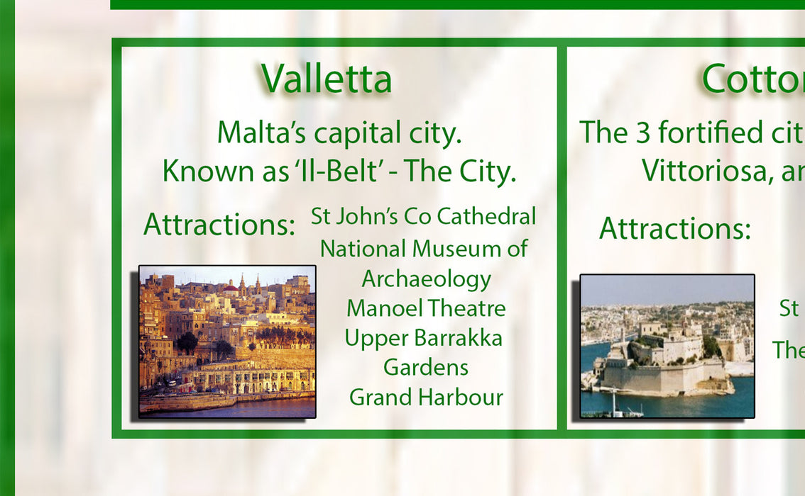 Illustrated Map of Malta