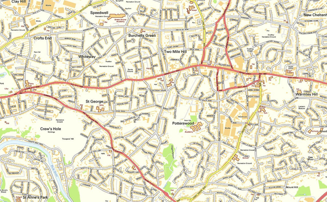 Bristol Street Map