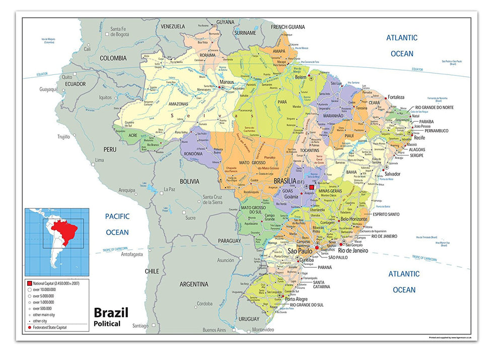 Brazil Political Map