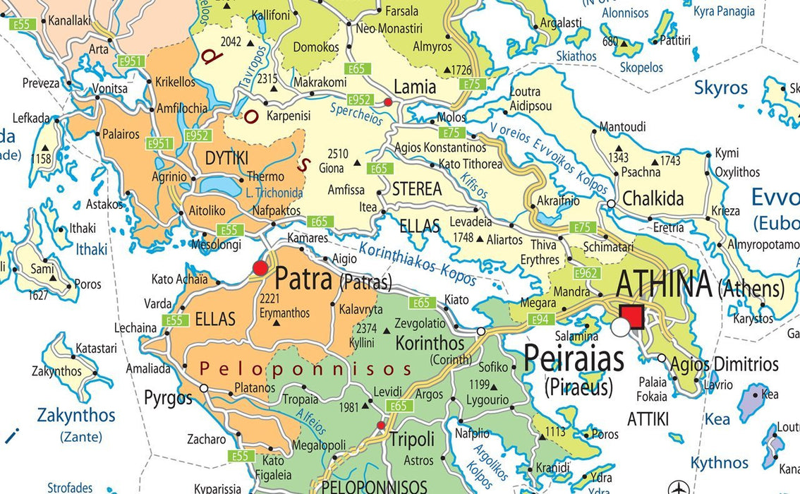 Greece Political Map