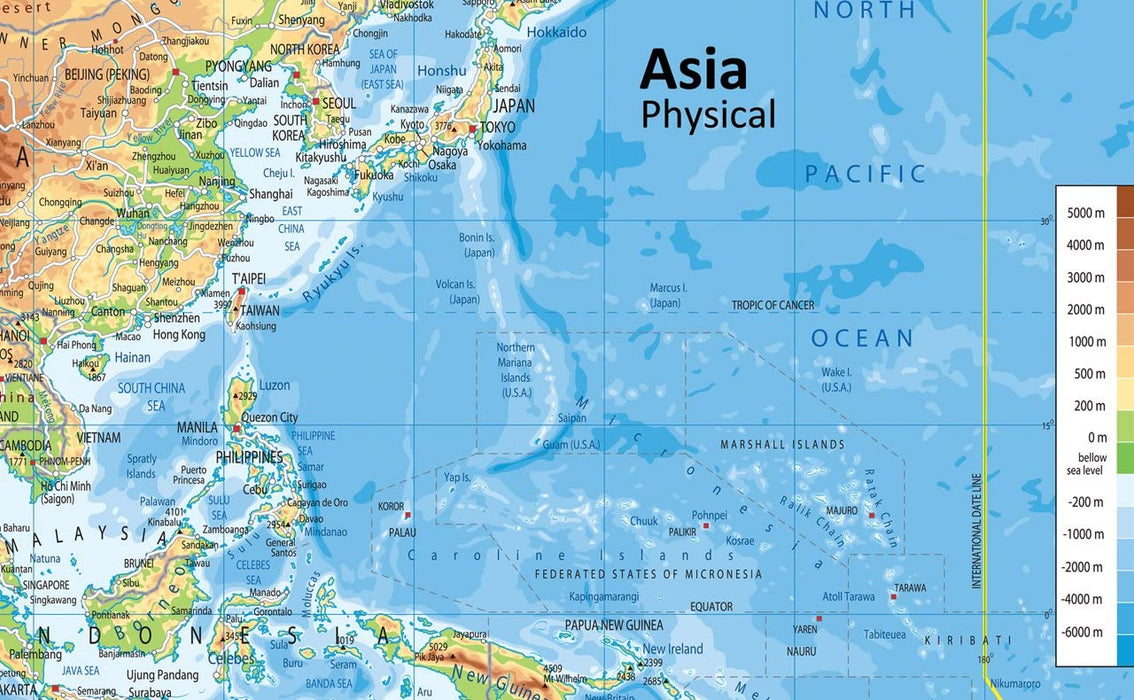 Asia Physical Map