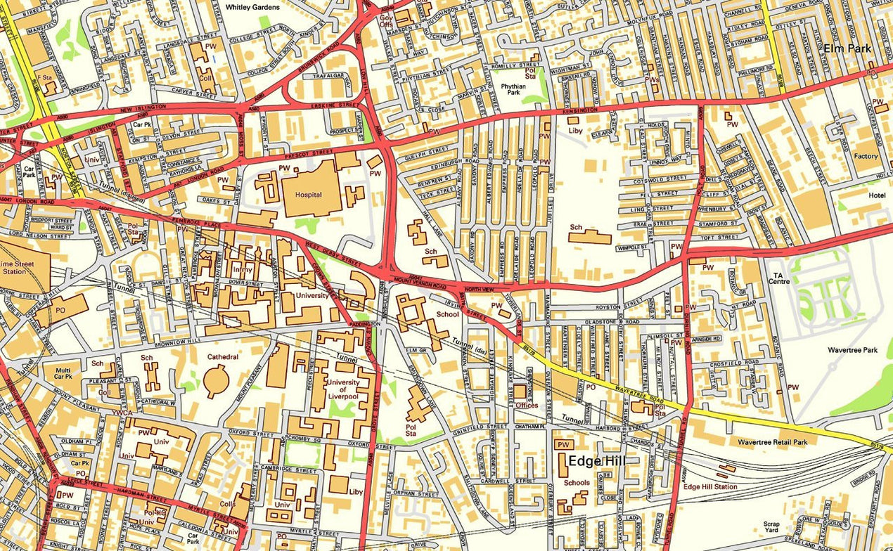 Liverpool City Centre Street Map– I Love Maps