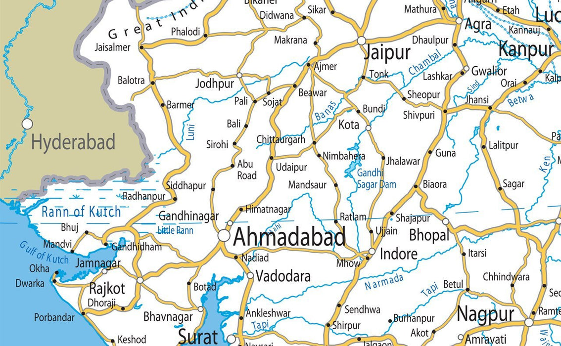 India Rd. Map India Road Map– I Love Maps
