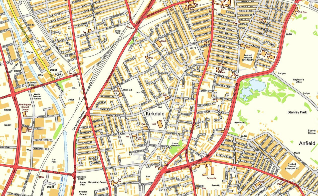 Liverpool City Centre Street Map I Love Maps