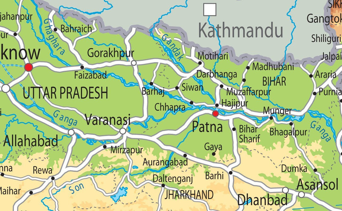 India Physical Map
