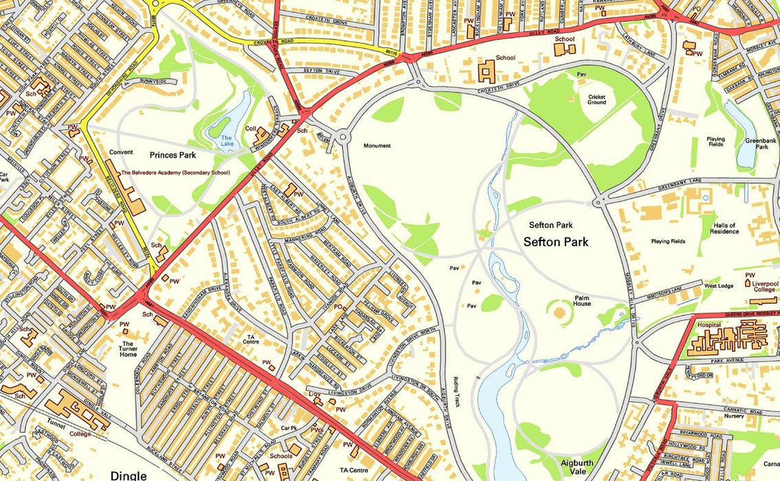 Liverpool City Centre Street Map