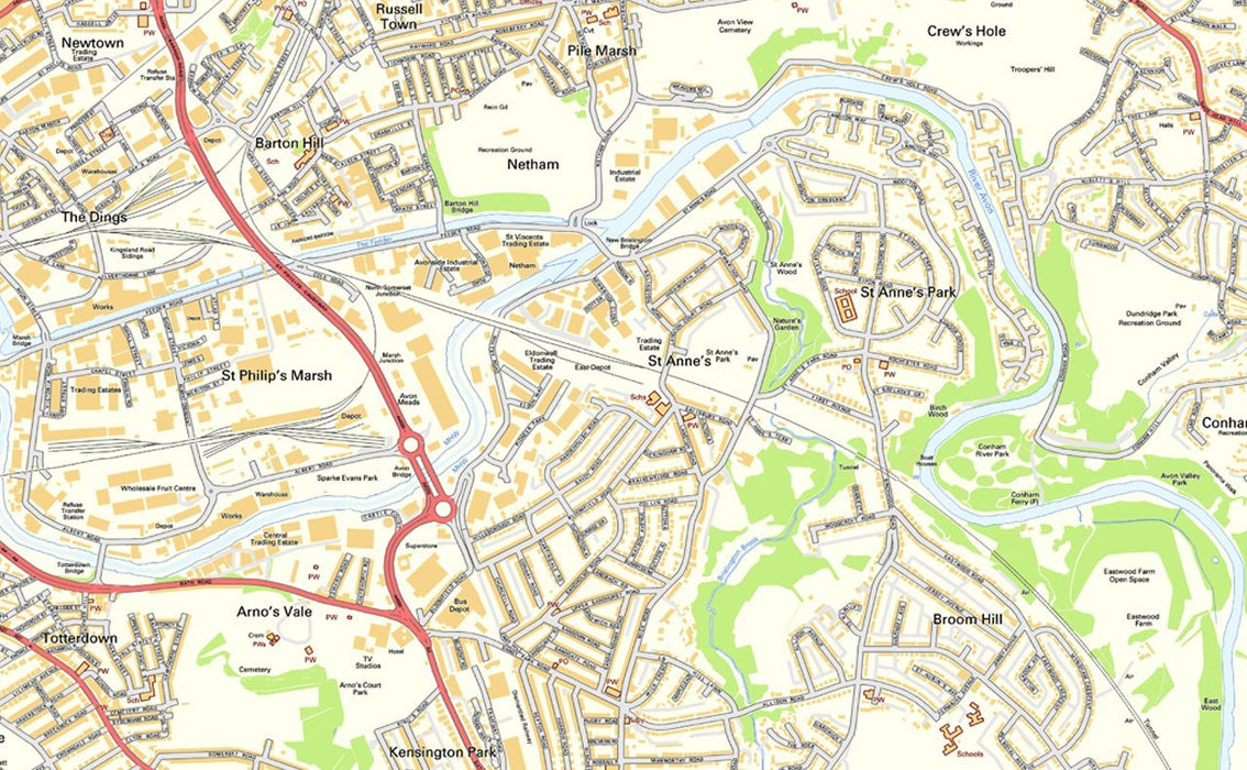 Bristol Street Map