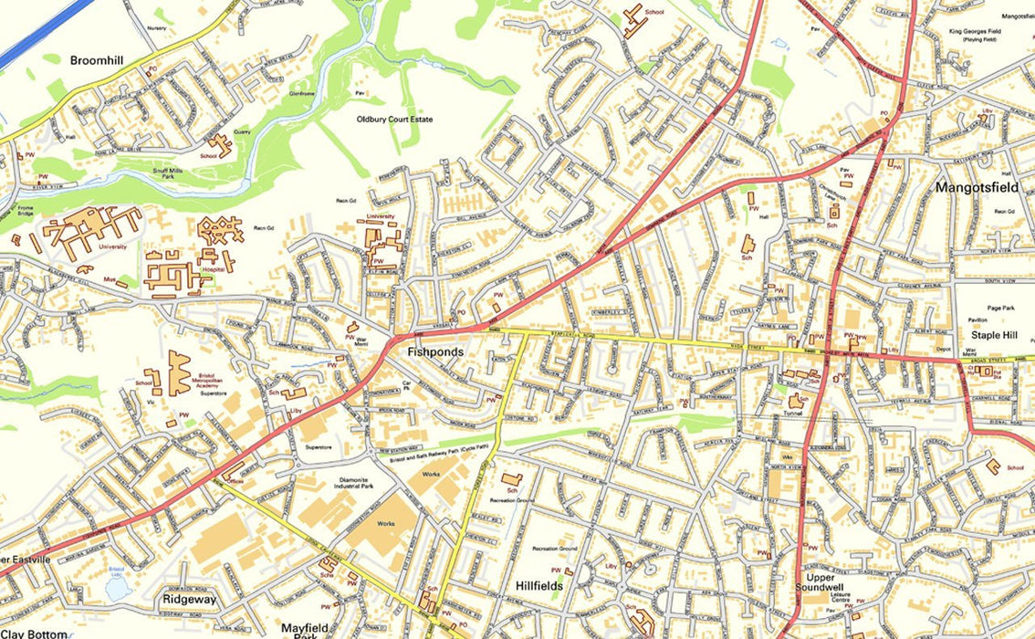 Bristol Street Map