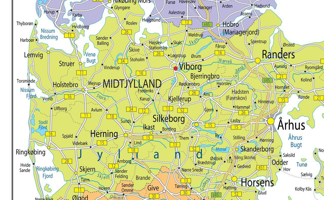 Denmark Political Map
