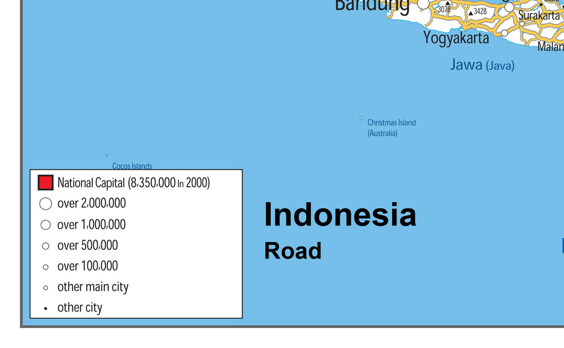 Indonesia Wall Map