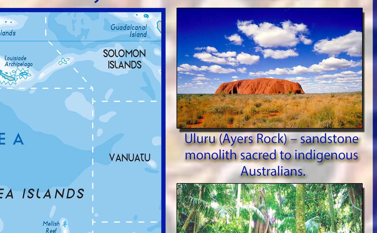 Australia Illustrated Map– I Love Maps