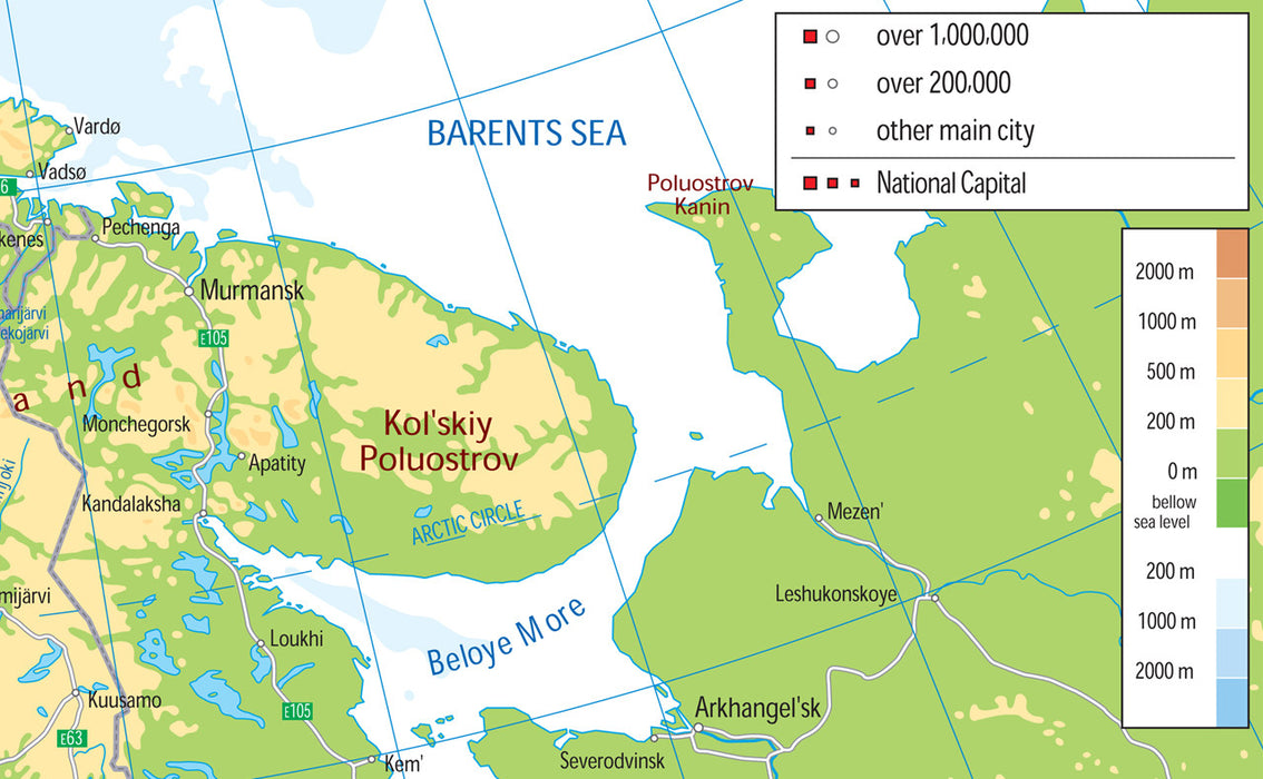 Northern Europe Physical Map I Love Maps