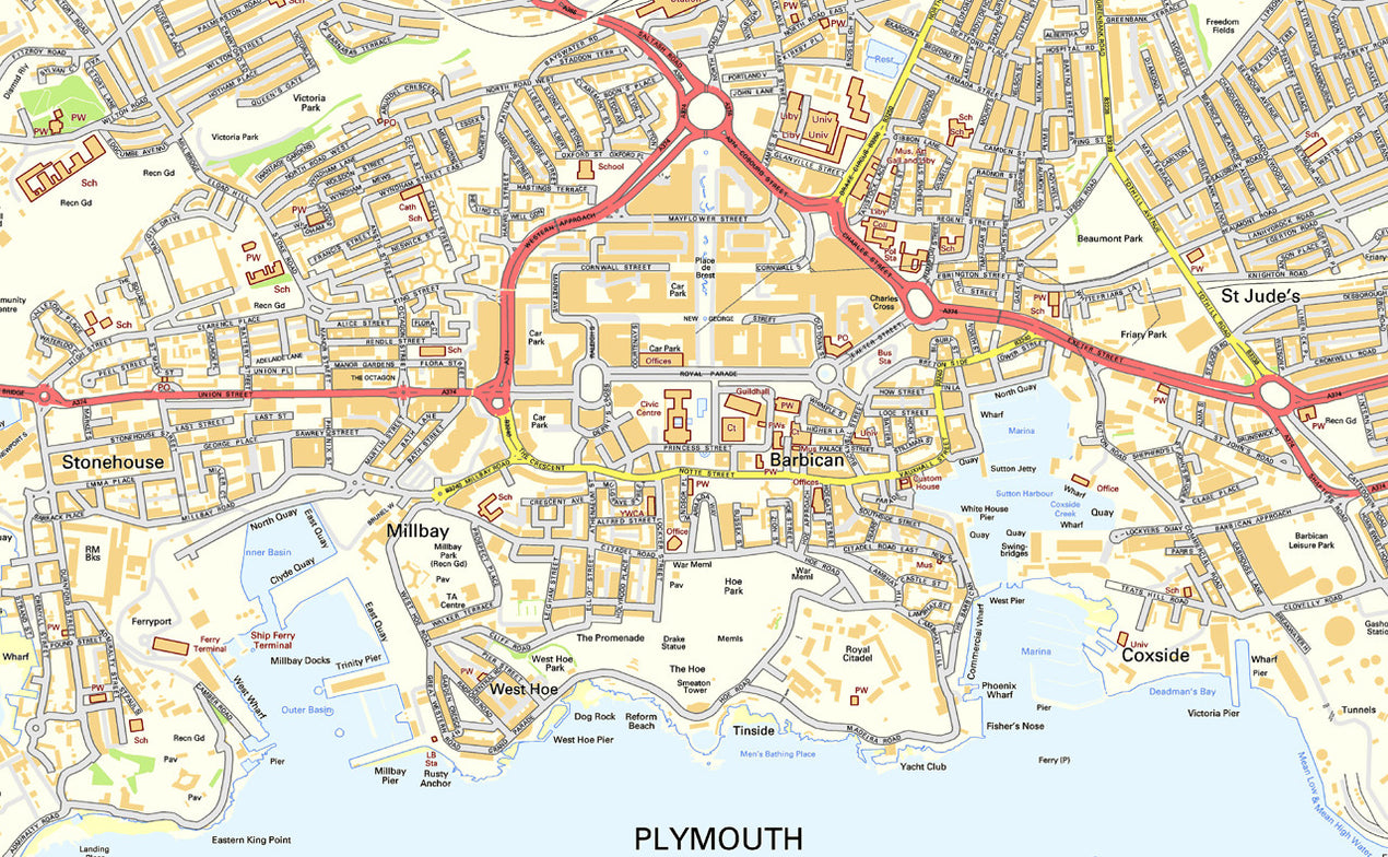 Plymouth Street Map I Love Maps plymouth-street-map-i-love-maps