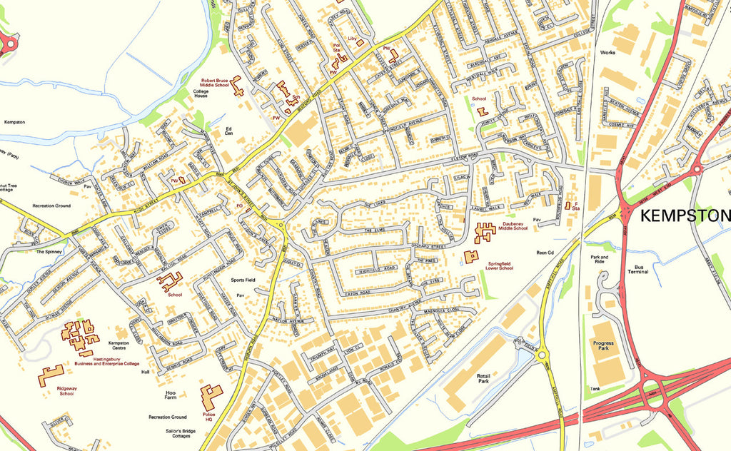 Bedford Street Map I Love Maps