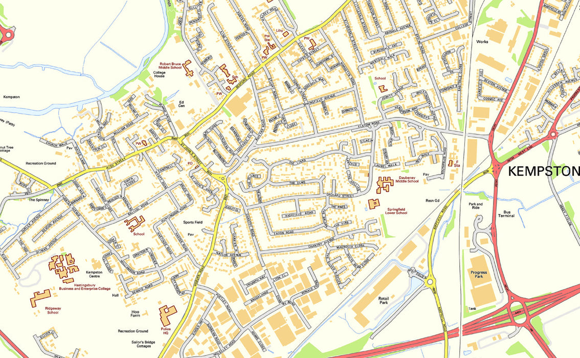Bedford Street Map