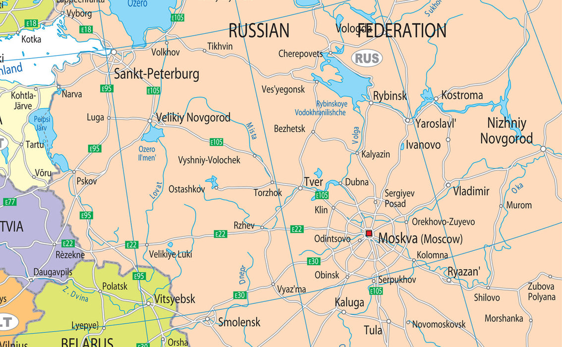 Northern Europe Political Map