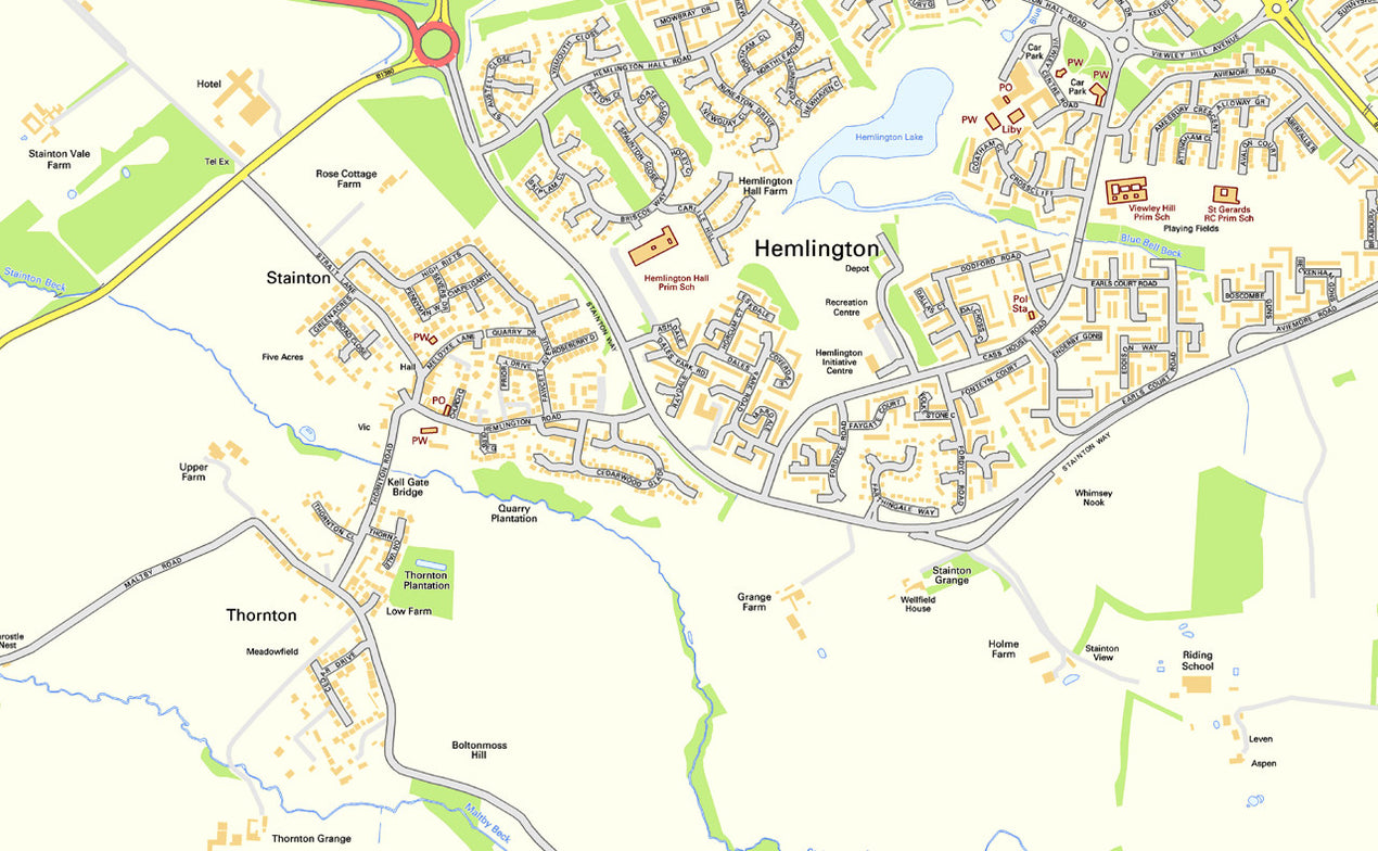 Hemingbrough Map Middlesbrough Street Map– I Love Maps