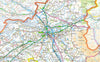 Cumbria, a ceremonial and non-metropolitan county in North West England, UK. It is the third biggest county in the UK.  This map covers the city of Carlisle and towns      Maryport     Workington     Whitehaven     Penrith     Kendal     Ulverston     Barrow-in-Furness