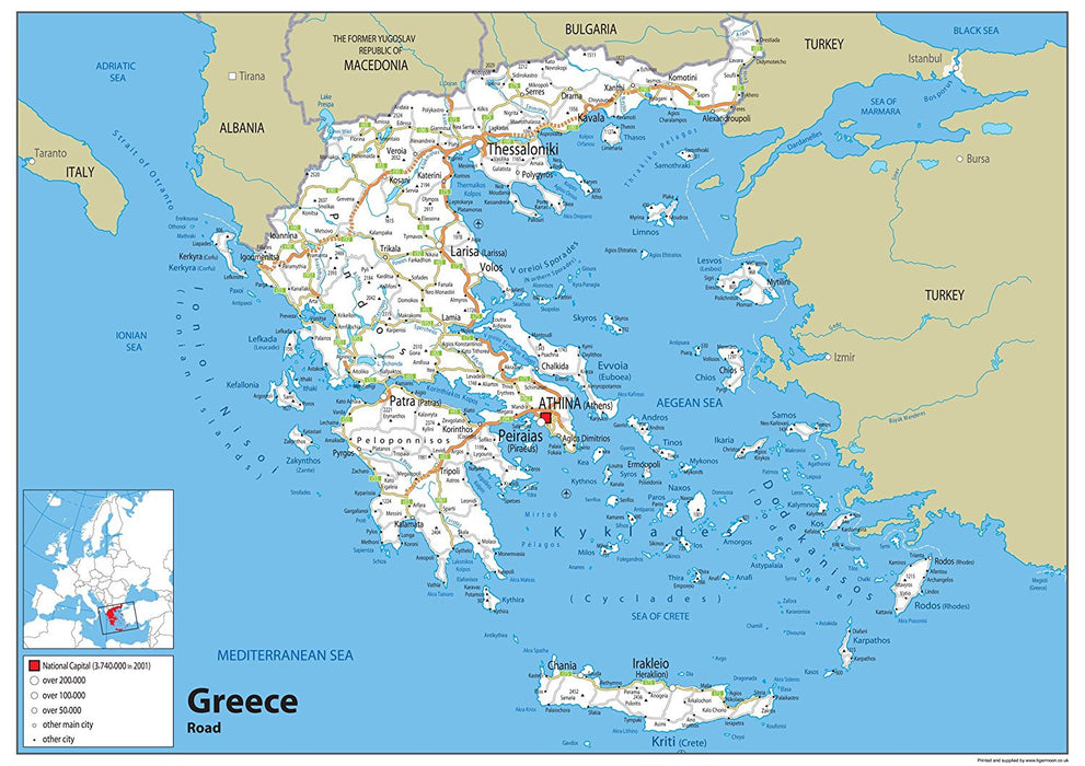 Greece Road Map