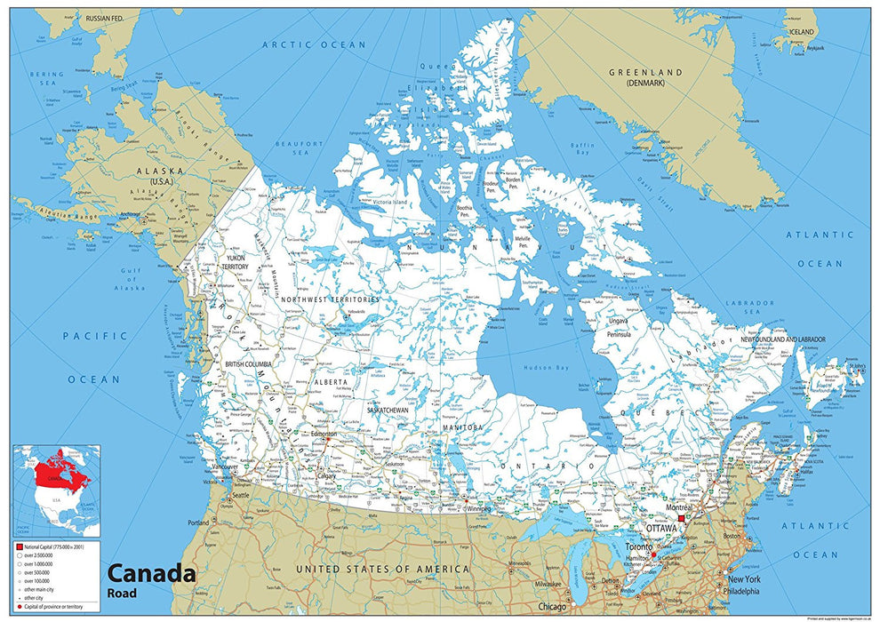 Canada Road Map