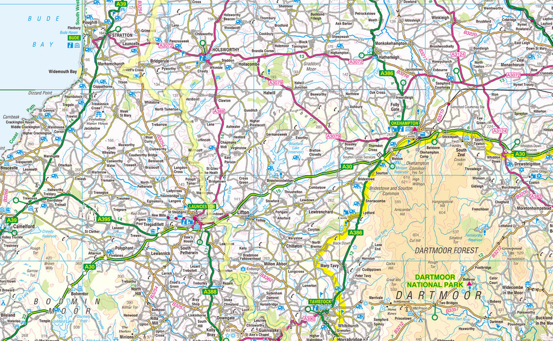 Wall Map Devon Devon County Map– I Love Maps