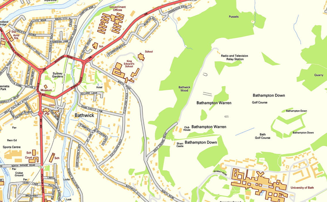 Bath Street Map