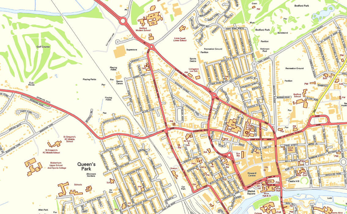 Bedford Street Map