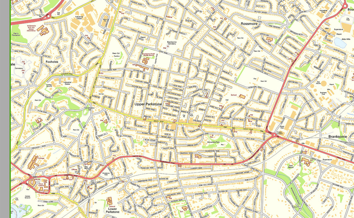 Bournemouth Street Map