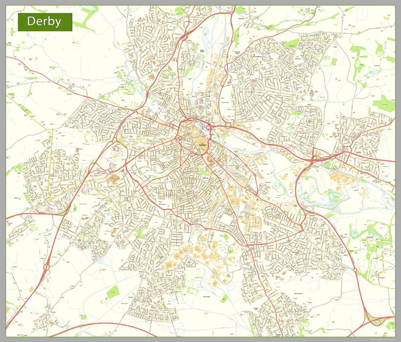 Derby Street Map