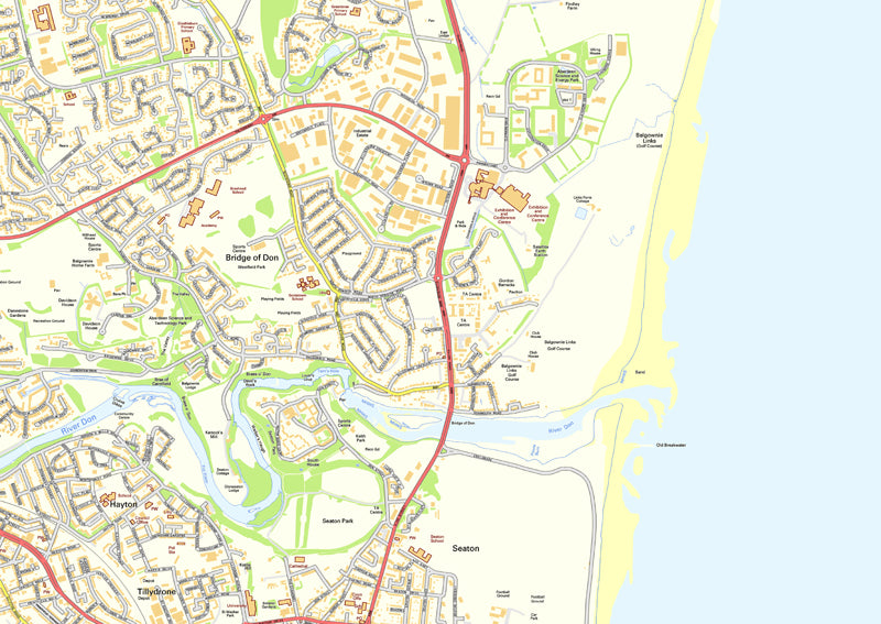 Aberdeen Street Map