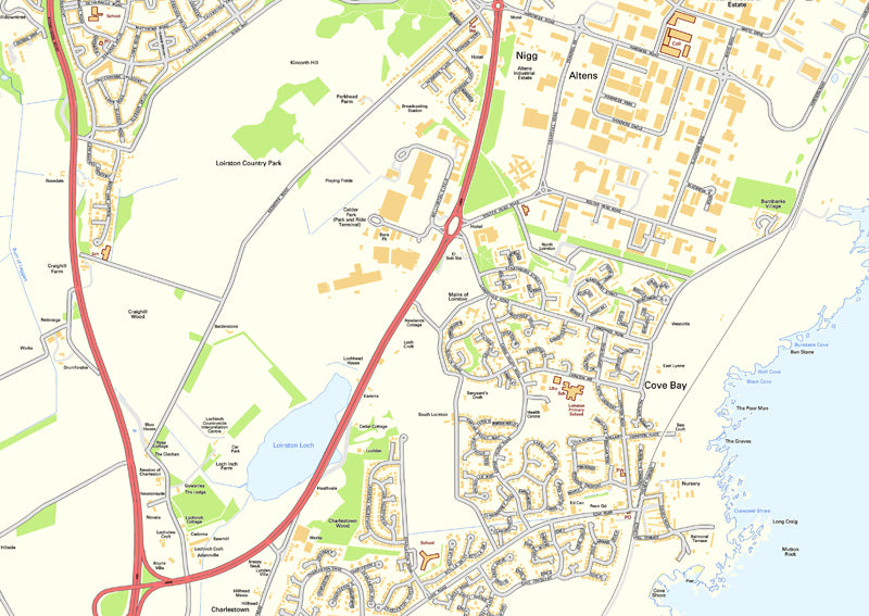 Aberdeen Street Map