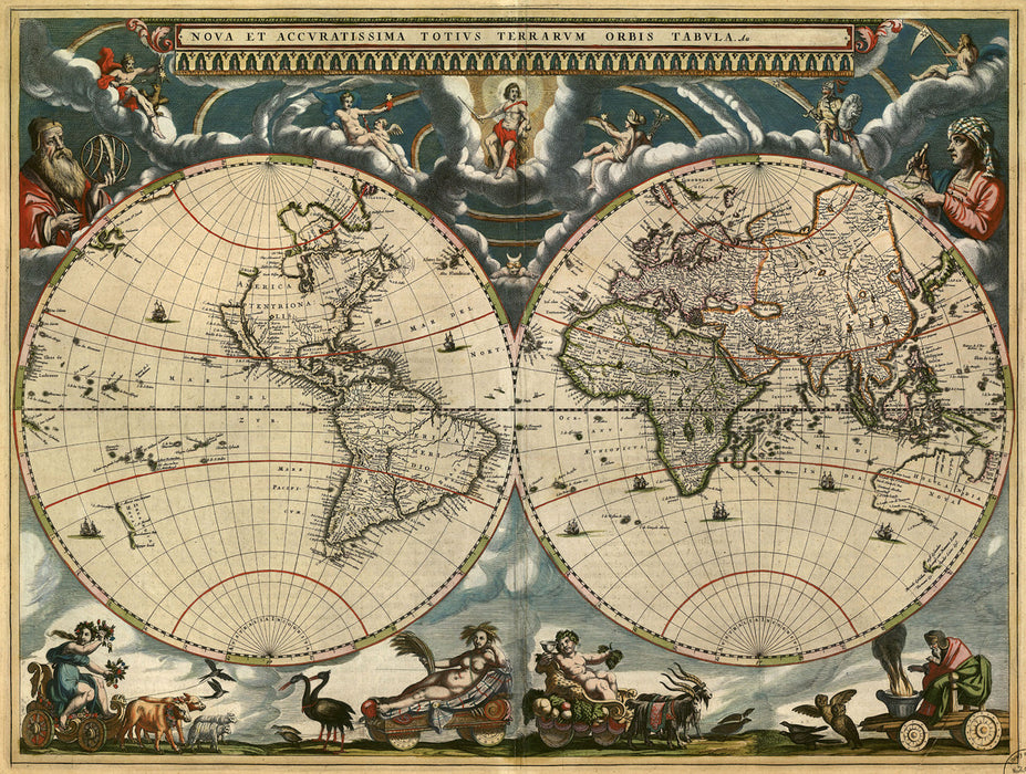 1662 - Map of the World by Joan Blaeu