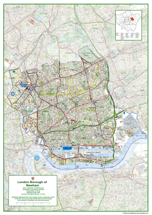 Newham London Borough Map