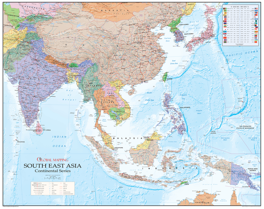 South East Asia Political Map