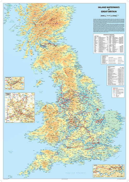 Great Britain Waterways Map