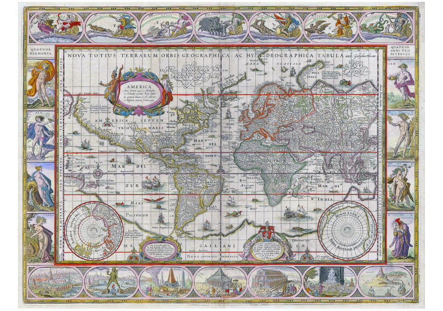 1635 - World Map by Willem Blaeu