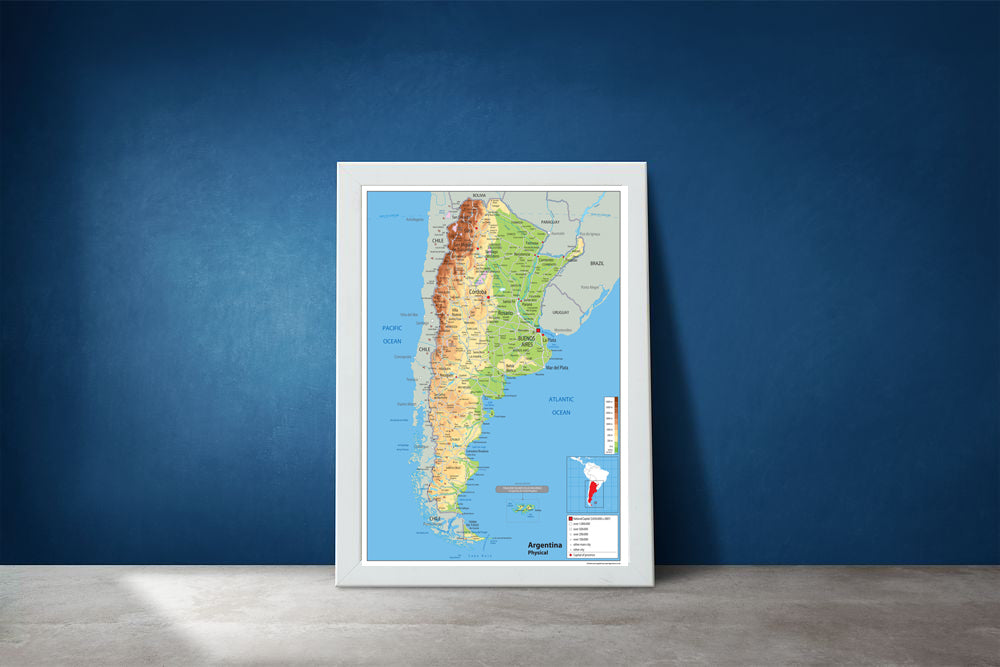 Argentina Physical Map