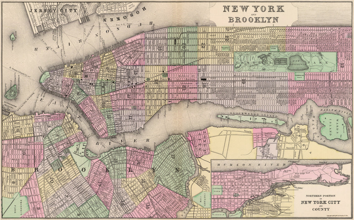 New York and Brooklyn - 1886