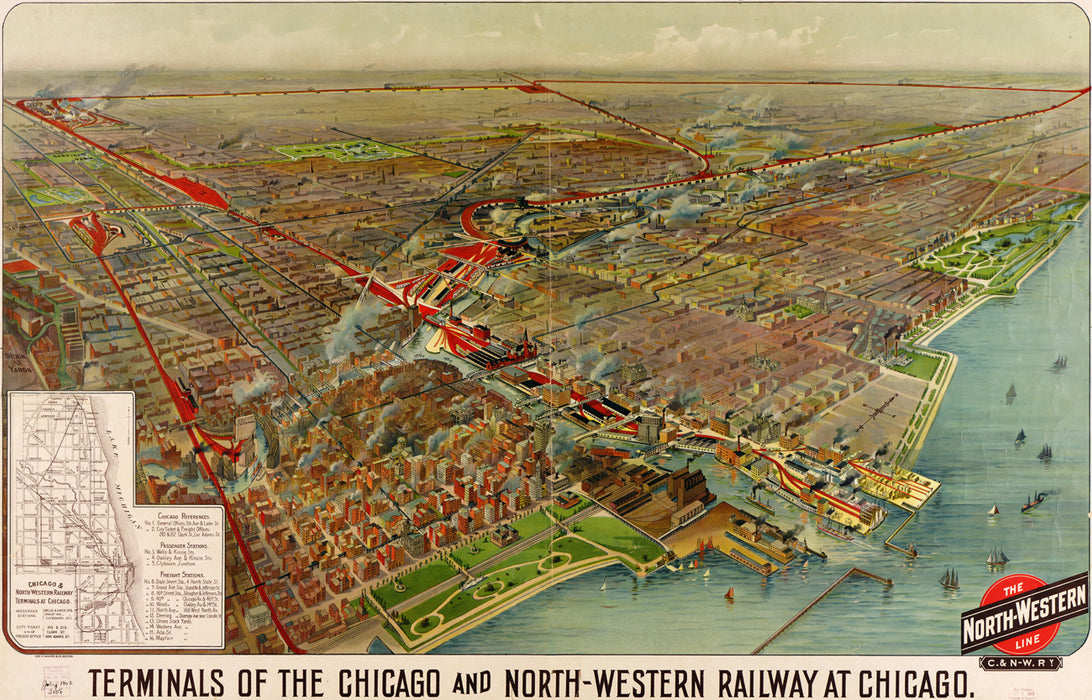 Terminals of the Chicago and North-Western Railway at Chicago - 1902