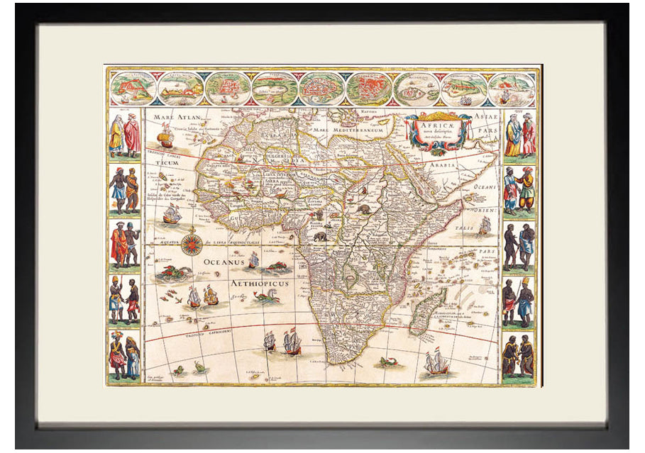 1644 - Map of Africa by Willem Blaeu