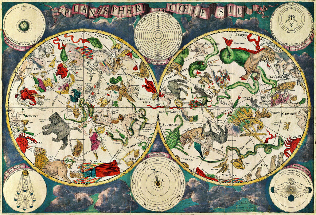 1670 - Celestial Map by Frederik de Wit