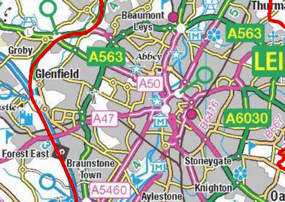 Official Leicester Lockdown Map (84.1 cm x 59. 4cm)