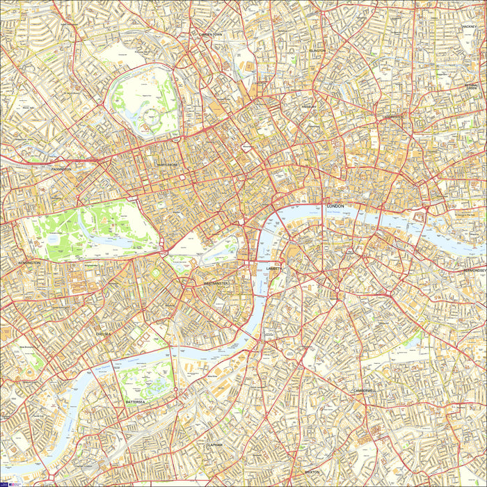 Central London Street Map